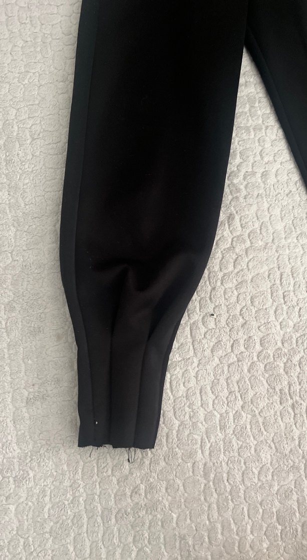 Siyah Kadın Spor Kumaş Pantolon - Görsel 2