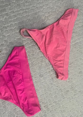 Pembe Elastik Bantlı Kadın Bikini Altı - Görsel 2