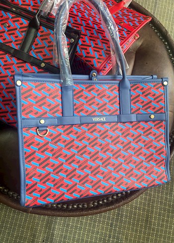 Renkli Desenli Kadın Deri Çanta - Görsel 2