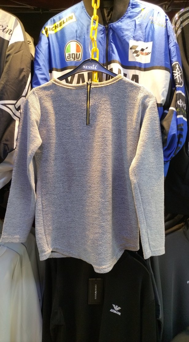 Selfie Yazılı Gri Uzun Kollu Sweatshirt — görsel 3/4
