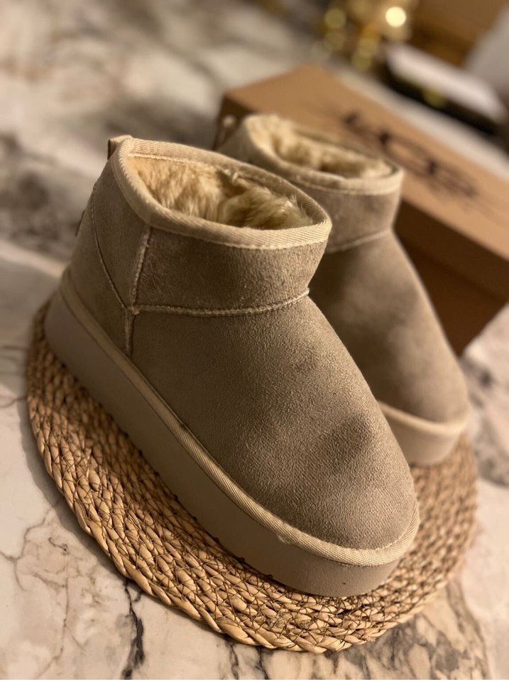 UGG Mini Bot Bej — görsel 3/5