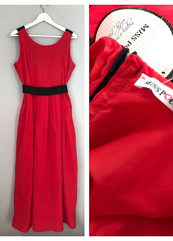 Miss Poem Sıfır kırmızı elbise