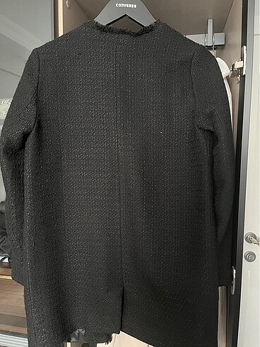 Tüvit uzun ceket - Görsel 6