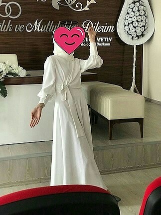 beyaz nikah elbisesi