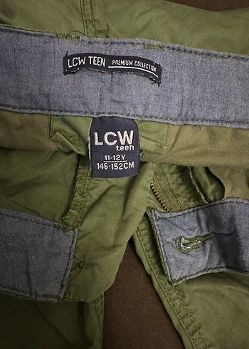 Belli Bol Kesim Haki Erkek Bermuda Şort - Görsel 2