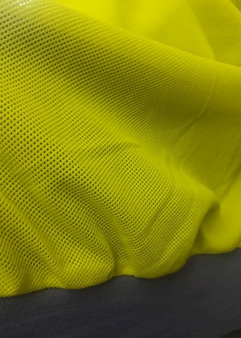 Mor-Sarı Kapüşonlu Fermuarlı astarlı yağmurluk - Görsel 3