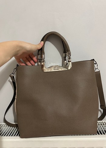 Bej Kadın Günlük Kullanım Çanta - Görsel 2