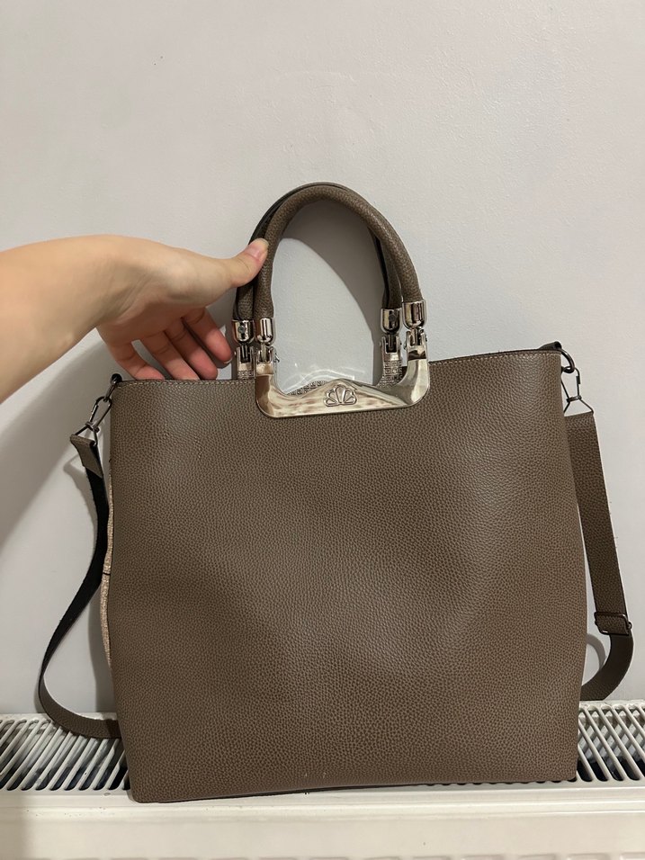 Bej Kadın Günlük Kullanım Çanta - Görsel 2