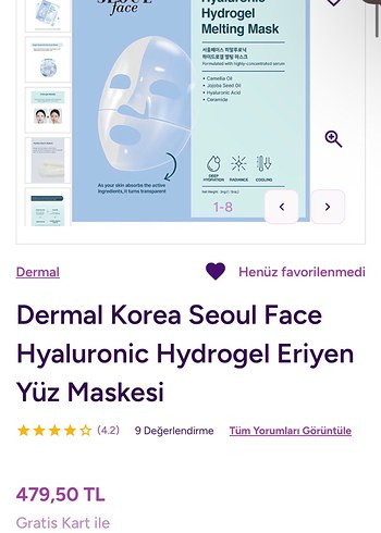 3adet SEOUL Vitamin, Kolajen ve Hyaluronik Asit Hidrojel Maske - Görsel 8
