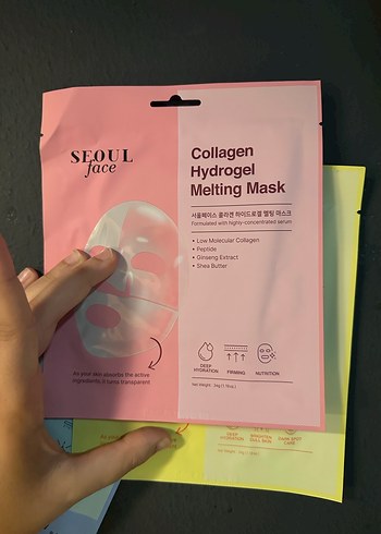 3adet SEOUL Vitamin, Kolajen ve Hyaluronik Asit Hidrojel Maske - Görsel 4
