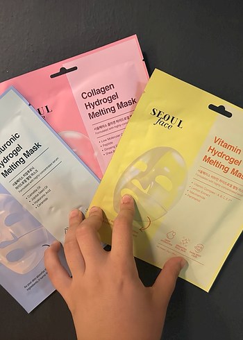 3adet SEOUL Vitamin, Kolajen ve Hyaluronik Asit Hidrojel Maske - Görsel 2