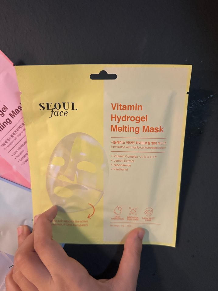 3adet SEOUL Vitamin, Kolajen ve Hyaluronik Asit Hidrojel Maske - Görsel 3