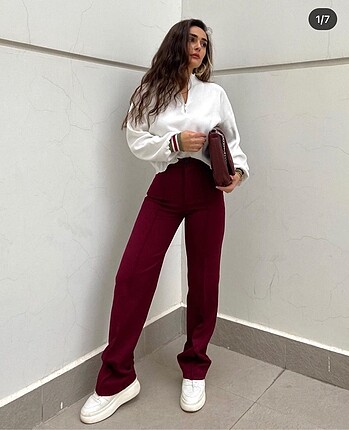Bordo plazzo pantolon