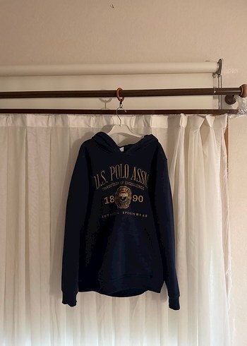 U.S Polo Assn. Lacivert Kapusonlu Sweatshirt