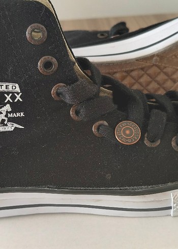 Levis Levi S Original Riveted Detayli Siyah Canvas High Top Sneaker