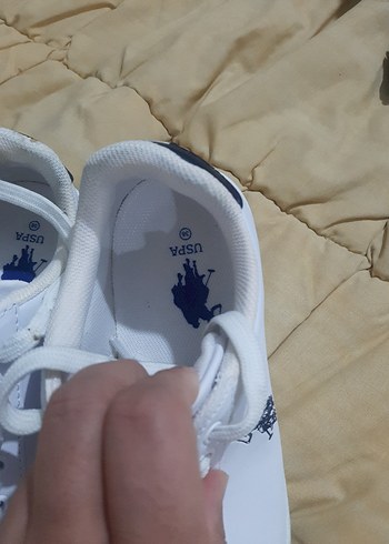 38 Beden Beyaz Polo Ayakkabı Kadın Spor
