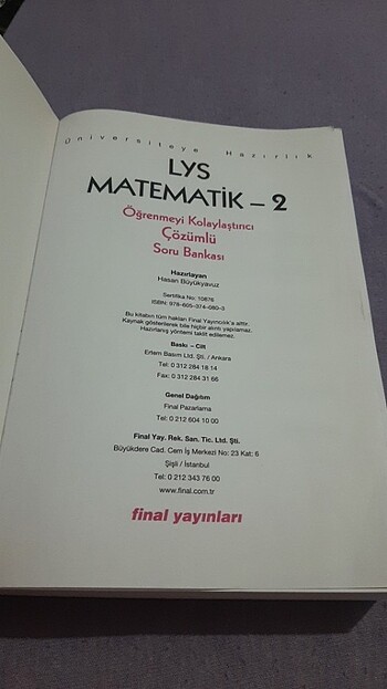  Final LYS kitap