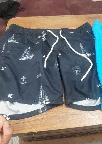 Erkek Baskılı Rahat Kesim şort - Görsel 2