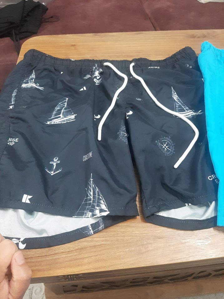 Erkek Baskılı Rahat Kesim şort - Görsel 2