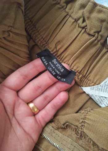 Bershka Kahverengi Rahat Pantolon