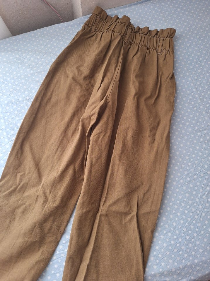 Bershka Kahverengi Rahat Pantolon — görsel 7/7