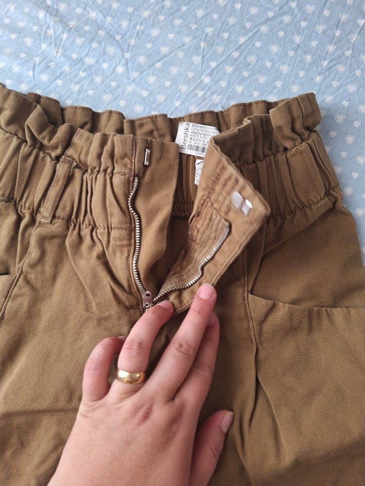 Bershka Kahverengi Rahat Pantolon — görsel 3/7