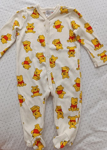 Winnie the pooh desenli bebek tulum