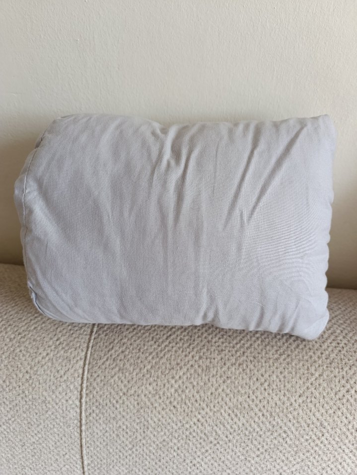 Gri Düz Desenli Emzirme ve Hamilelik Yastığı - Görsel 2