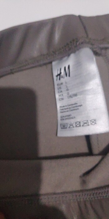 H&M Hm deri mat tayt sıcak tutar beden uyuşmadı onedenle