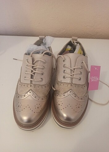 33 Beden pembe Renk Kız çocuk loafer