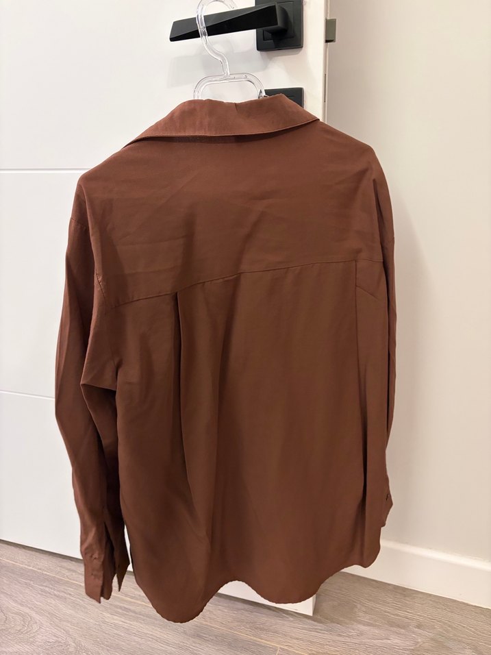 Kadın Kahverengi pamuklu Gömlek - Görsel 2