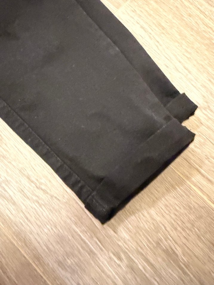 Kadın Siyah lastik belli kot Pantolon - Görsel 4