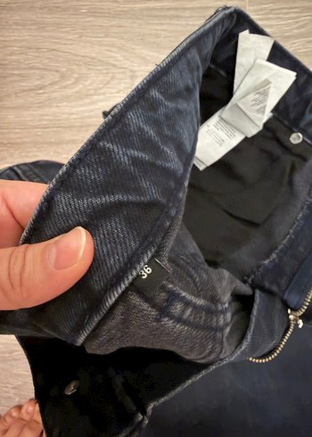 Düğmeli Regular Fit Kadın Kot Pantolon - Görsel 4