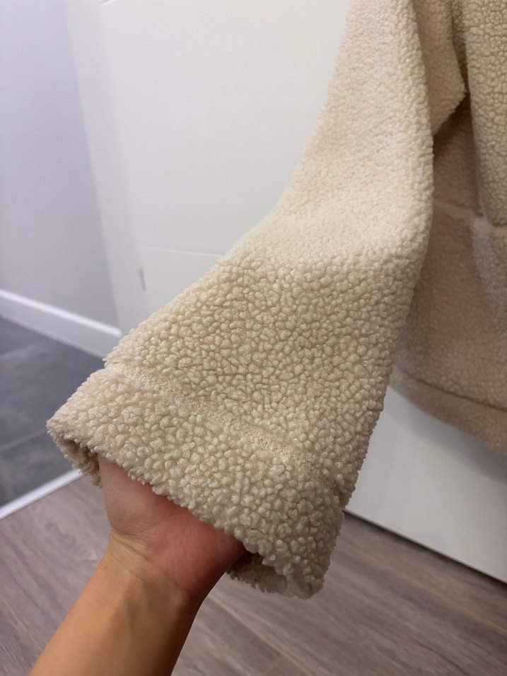 Bej Peluş Kadın Ceket - Görsel 4