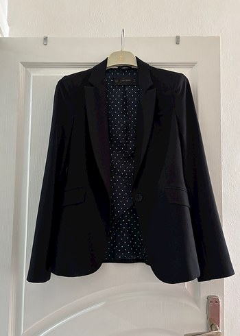 Zara Siyah Tek Dugmeli Blazer Ceket