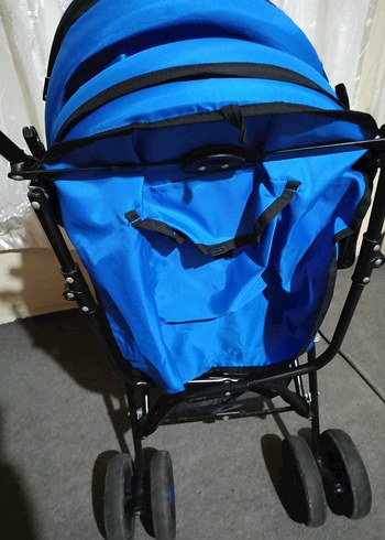 Koyu Mavi Bebek Arabası - Görsel 2