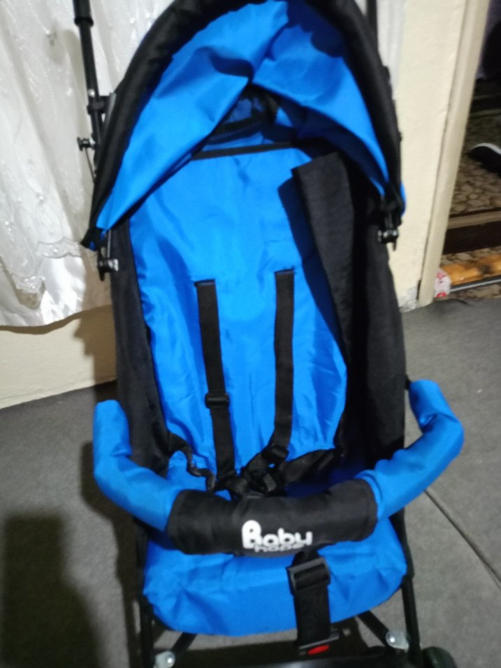 Koyu Mavi Bebek Arabası - Görsel 5