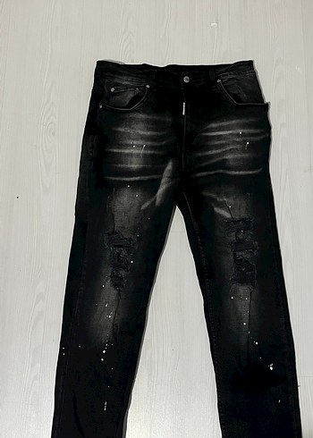 DSquared2 Siyah Yikamali Dar Kesim Jean