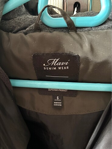 Mavi şişme mont - Görsel 2