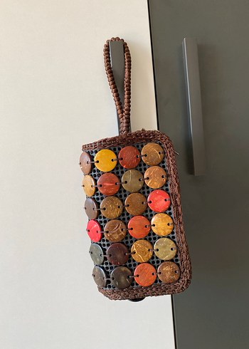 Boncuklu Bohem Kadın El Çantası/Cüzdan - Görsel 2