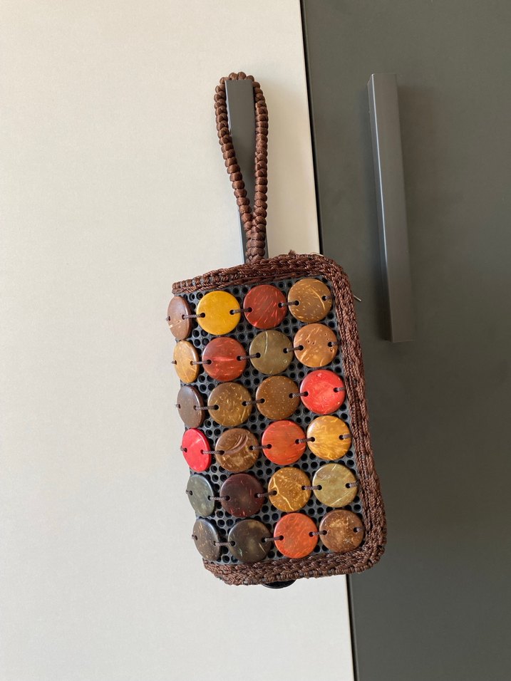 Boncuklu Bohem Kadın El Çantası/Cüzdan - Görsel 2