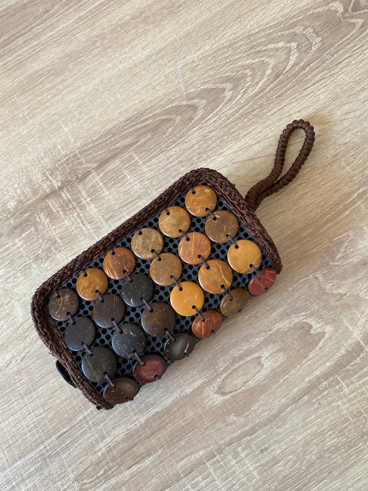 Boncuklu Bohem Kadın El Çantası/Cüzdan - Görsel 3