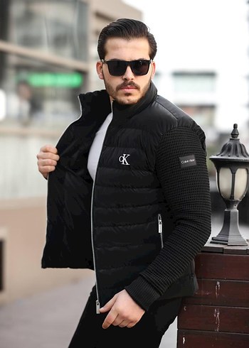 Calvin Klein Siklik Ve Sicaklik Calvin Klein Siyah Sisme Ceket