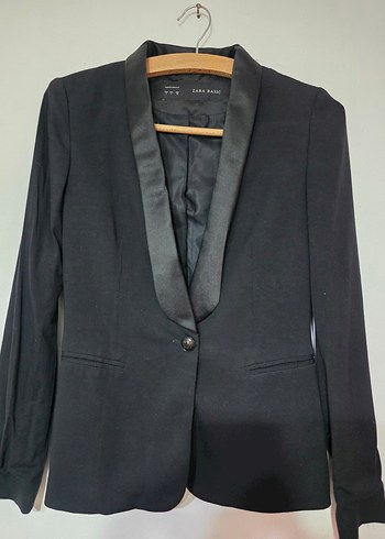 Zara Sik Siyah Tek Dugmeli Blazer Ceket