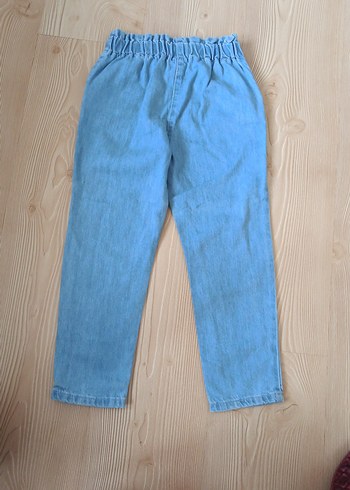 LC Waikiki Düğmeli Açık Mavi Kız Denim Pantolon