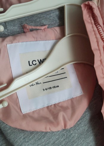 Kız Çocuk Pudra Kapüşonlu Fermuarlı Mont - Görsel 4