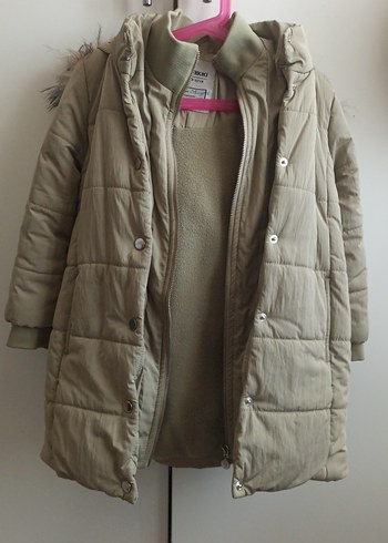 Kürklü Kız çocuk Kışlık Mont - Görsel 4