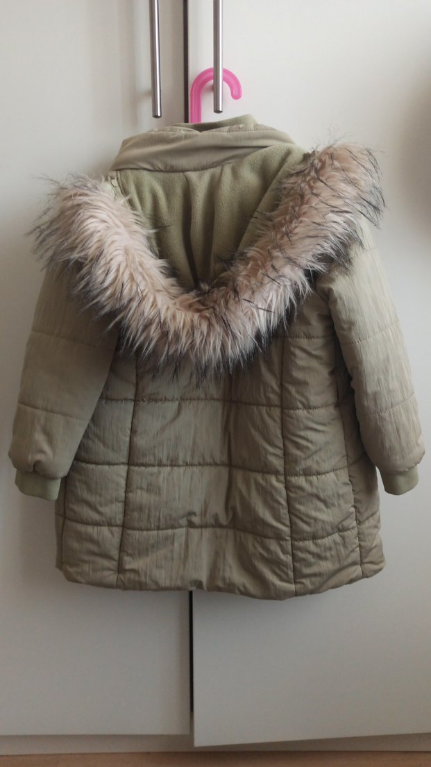 Kürklü Kız çocuk Kışlık Mont - Görsel 2