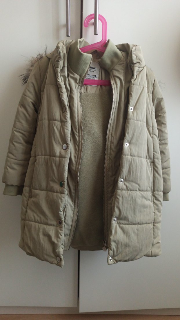 Kürklü Kız çocuk Kışlık Mont - Görsel 4