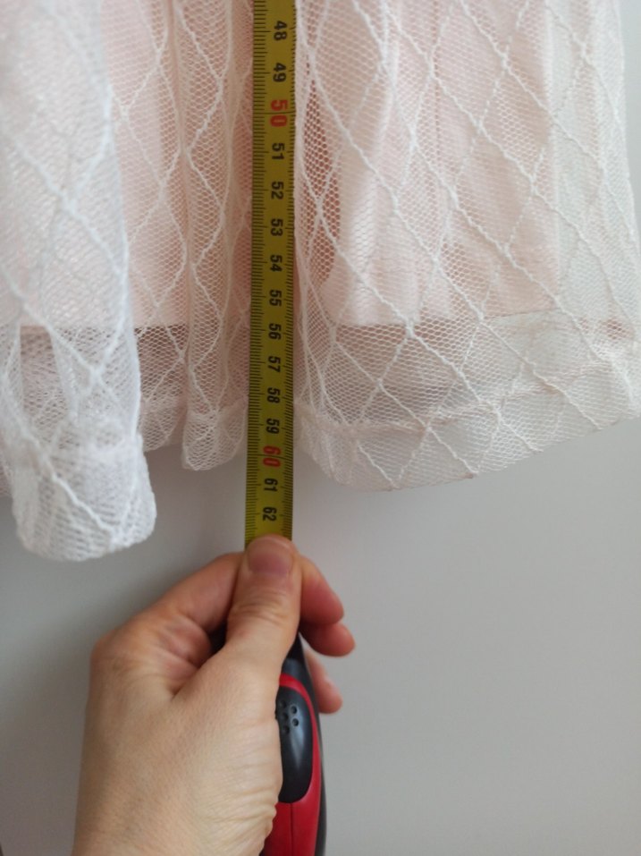 Pudra Rengi Dantel Detaylı Kız Elbisesi - Görsel 3